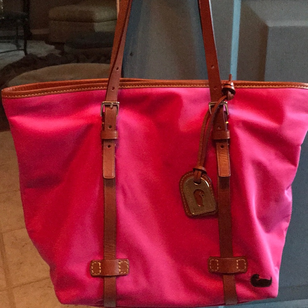 Dooney & Bourke Nylon and Leather Tote Bag - Picture 2 of 8